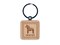 Sweden Travel Dalecarlian Dala Swedish Red Horse Engraved Wood Square Keychain Tag Charm